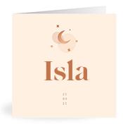 Geboortekaartje naam Isla m1