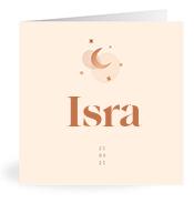 Geboortekaartje naam Isra m1