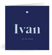 Geboortekaartje naam Ivan j3