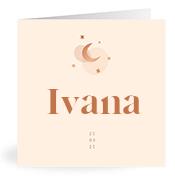 Geboortekaartje naam Ivana m1