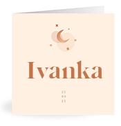Geboortekaartje naam Ivanka m1