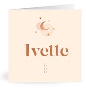 Geboortekaartje naam Ivette m1