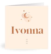 Geboortekaartje naam Ivonna m1