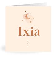 Geboortekaartje naam Ixia m1