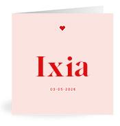 Geboortekaartje naam Ixia m3