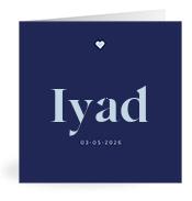 Geboortekaartje naam Iyad j3