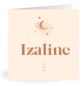 Geboortekaartje naam Izaline m1