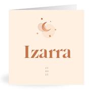 Geboortekaartje naam Izarra m1