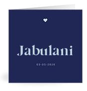 Geboortekaartje naam Jabulani j3