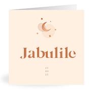 Geboortekaartje naam Jabulile m1