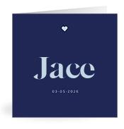 Geboortekaartje naam Jace j3