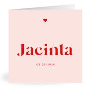 Geboortekaartje naam Jacinta m3