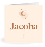 Geboortekaartje naam Jacoba m1