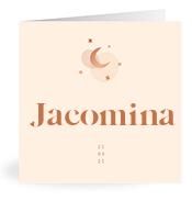 Geboortekaartje naam Jacomina m1
