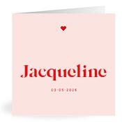 Geboortekaartje naam Jacqueline m3