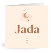 Geboortekaartje naam Jada m1