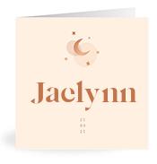 Geboortekaartje naam Jaelynn m1