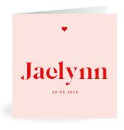 Geboortekaartje naam Jaelynn m3