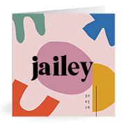 Geboortekaartje naam Jailey m2