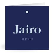Geboortekaartje naam Jairo j3