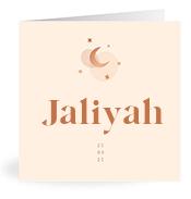 Geboortekaartje naam Jaliyah m1