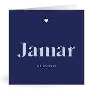 Geboortekaartje naam Jamar j3