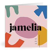 Geboortekaartje naam Jamelia m2