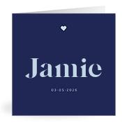 Geboortekaartje naam Jamie j3