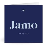 Geboortekaartje naam Jamo j3
