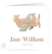 Geboortekaartje naam Jan-Willem j1