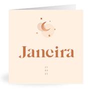 Geboortekaartje naam Janeira m1