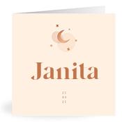 Geboortekaartje naam Janita m1
