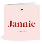 Geboortekaartje naam Jannie m3