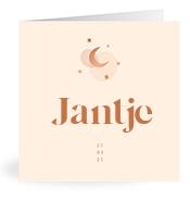 Geboortekaartje naam Jantje m1