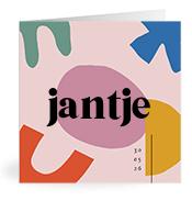 Geboortekaartje naam Jantje m2