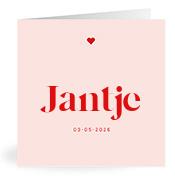 Geboortekaartje naam Jantje m3
