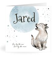 Geboortekaartje naam Jared j4