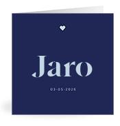 Geboortekaartje naam Jaro j3