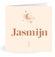 Geboortekaartje naam Jasmijn m1