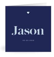 Geboortekaartje naam Jason j3
