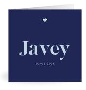 Geboortekaartje naam Javey j3
