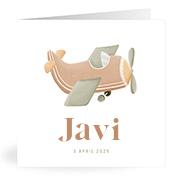 Geboortekaartje naam Javi j1