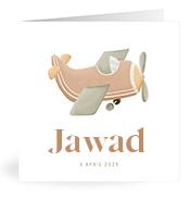 Geboortekaartje naam Jawad j1