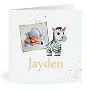 Geboortekaartje naam Jayden j2