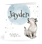 Geboortekaartje naam Jayden j4