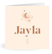 Geboortekaartje naam Jayla m1