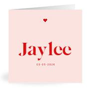 Geboortekaartje naam Jaylee m3