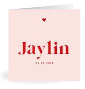 Geboortekaartje naam Jaylin m3