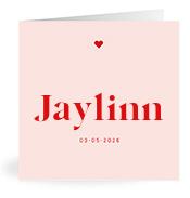 Geboortekaartje naam Jaylinn m3