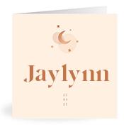 Geboortekaartje naam Jaylynn m1